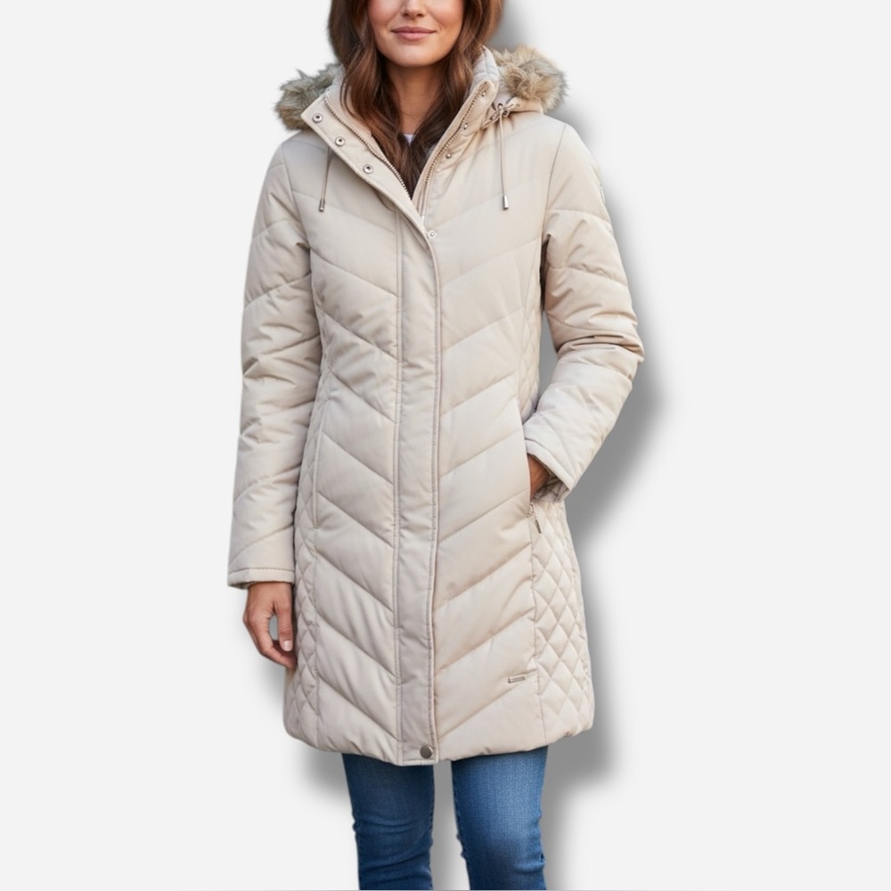 🌸New🌸 Kenneth Cole Faux Fur Puffer Jacket Sz M